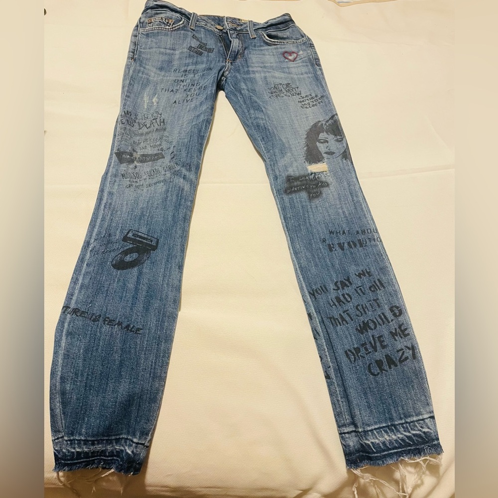 SIWY graphic jeans